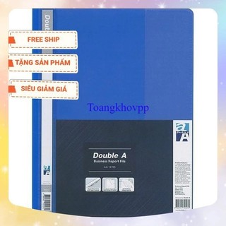 Tập 12 chiếc bìa nhựa acco Double A màu xanh