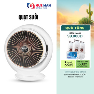 Quạt sưởi mini tròn METIS, Quạt sưởi để bàn thích hợp cho dân văn phòng công suất 800W