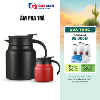 Ấm Pha Trà Giữ Nhiệt METIS Có Lưới Lọc Dung Tích 1L,Bình Pha Trà Inox 316 giữ Nhiệt 12 Tiếng Có Bộ Lọc Trà