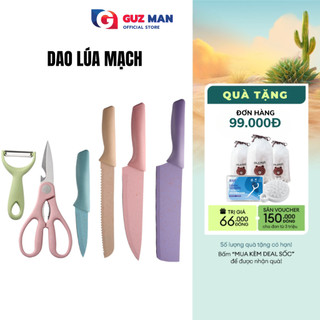 Bộ dao nhà bếp lúa mạch METIS 6 món kháng khuẩn tiện dụng