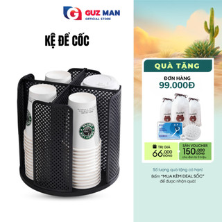 Kệ để cốc, ly nhựa, đựng ly trà sữa METIS xoay tròn 360 độ đa năng nhựa cao cấp