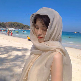   Hàng Loại 1  Khăn Choàng Chất Đũi  Đi Biển  Sa Mạc Trơn Không Hoạ Tiết Mã 1019 By Tiệm Nhà Liin Năm 2024 