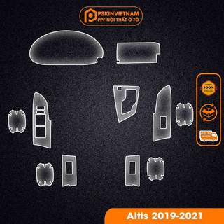 Dán PPF trong suốt chống sước bảo vệ nội thất xe Toyota Altis 2019-2021 T-Home&More