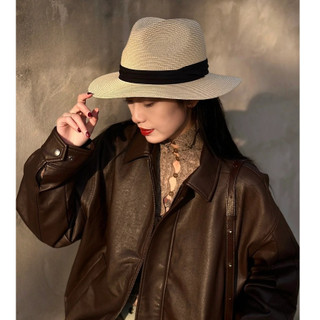 Mũ cói đi biển panama cowboy 14 dáng basic