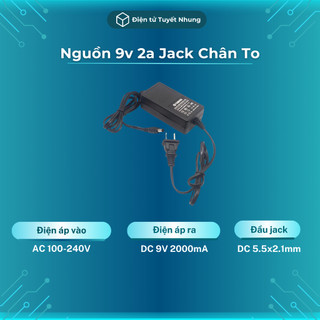 Nguồn 9v 2a jack dc 5.5x2.1mm chất lượng - nguồn adapter 9v 2a, adapter 9v 2a bh lỗi 1-1 7 ngày
