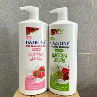 Sữa tắm hazeline trắng sáng mịn da 1kg - lựa mùi