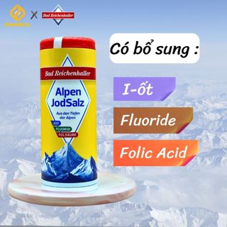 Muối i ốt alpen jodsalz 125g nhập khẩu đức