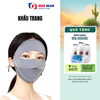 Khẩu trang toàn mặt METIS chống 99% tia UV, khẩu trang hai lớp chống nắng UPF 50+0