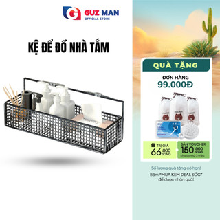 Kệ Đựng Đồ Nhà Tắm Dán Tường Hình Chữ Nhật METIS Kệ Bằng Thép Sơn Tĩnh Điện Cao Cấp Không Rỉ  Kèm Miếng Dán
