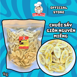 1KG Chuối Sấy Giòn Hàng Nguyên - MAXIFOOD