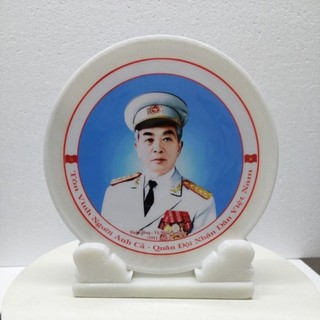Ảnh Bác Giáp Đeo Huy Hiệu Trắng 25cm