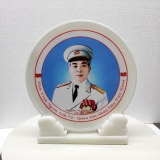 Ảnh Bác Giáp Đeo Huy Hiệu Trắng 25cm