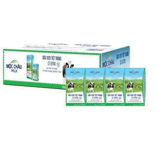 Thùng Sữa Tươi Mộc Châu Có Đường/Ít Đường/Vị Dừa Thùng 48 hộp x 110ml ( Date 27-10-2024)