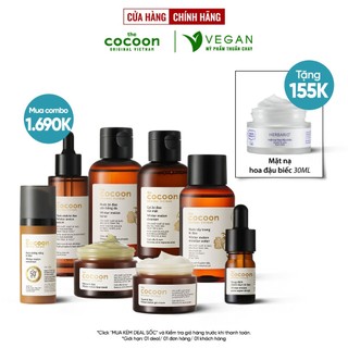 Bộ 8 chăm sóc da mụn chuyên sâu: Tẩy trang, Gel rửa mặt, Mặt nạ, Toner, Tinh chất, Thạch dưỡng, Kem chống nắng, Chấm mụn