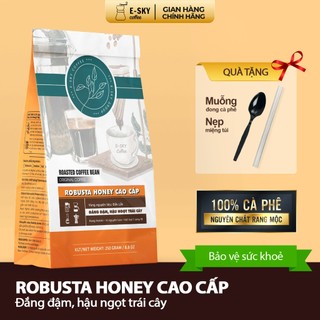 Cà Phê Rang Xay Nguyên Chất Robusta E-sky Coffee Cafe Pha Phin Pha Máy Cold Brew 1kg-2kg