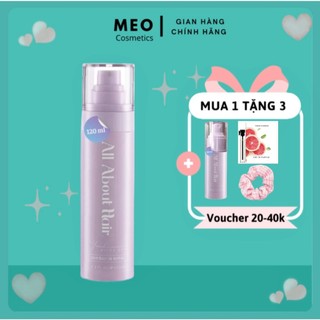 Xịt dưỡng tóc aah all about hair - biotin spray chai 120ml
