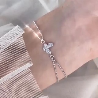 Lắc tay vòng tay nữ hình bươm bướm tiểu thư bag u ltbuom19