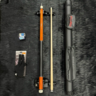 Combo Cơ/Gậy Bida Lỗ/Pool Omin N-08, N-10 Ngọn Công Nghệ Hybrid Lõi Carbon Xuyên Tâm (Tặng Kèm Phụ Kiện)