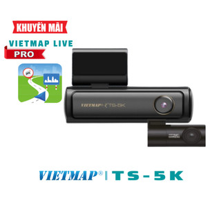 Camera Hành Trình Vietmap TS-5K - Kèm Thẻ Nhớ 64Gb - Tặng Kèm Vietmap Live Pro - Hàng Chính Hãng