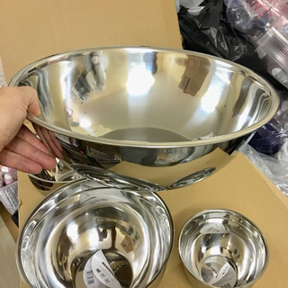 Thau inox 304 cao cấp hàng xuất Nhật Bản sâu lòng 30cm bền đẹp không hoen gỉ, chịu nhiệt tốt 200 độ c