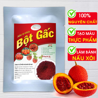 Bột Gấc Khô Gói 20gr nguyên chất 100% hàng chọn loại 1 chuyên dùng nấu xôi gấc, làm bánh kẹo, thạch