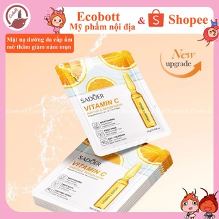 Mặt nạ Vitamin C mặt nạ tinh chất serum mặt nạ tinh chất dưỡng ẩm trắng bổ xung tinh chất Ecobott