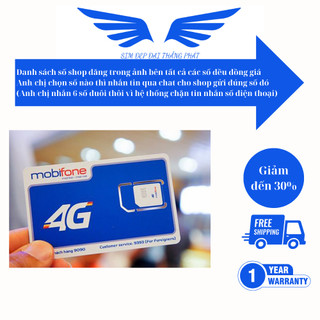 Sim Mobi trả trước thần tài, lộc phát, ngày tháng năm sinh