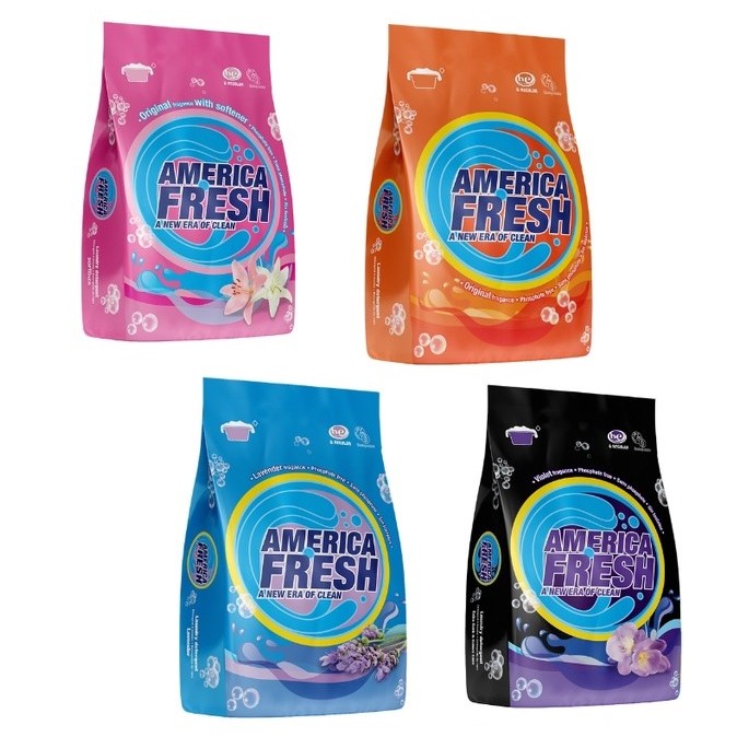Bột giặt America Fresh 2kg (4 Mùi)