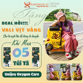 Combo 5 Bịch Tã - Bỉm Unijoy Oxygen Care Tặng Vali Vịt Vàng Số Lượng Có Hạn