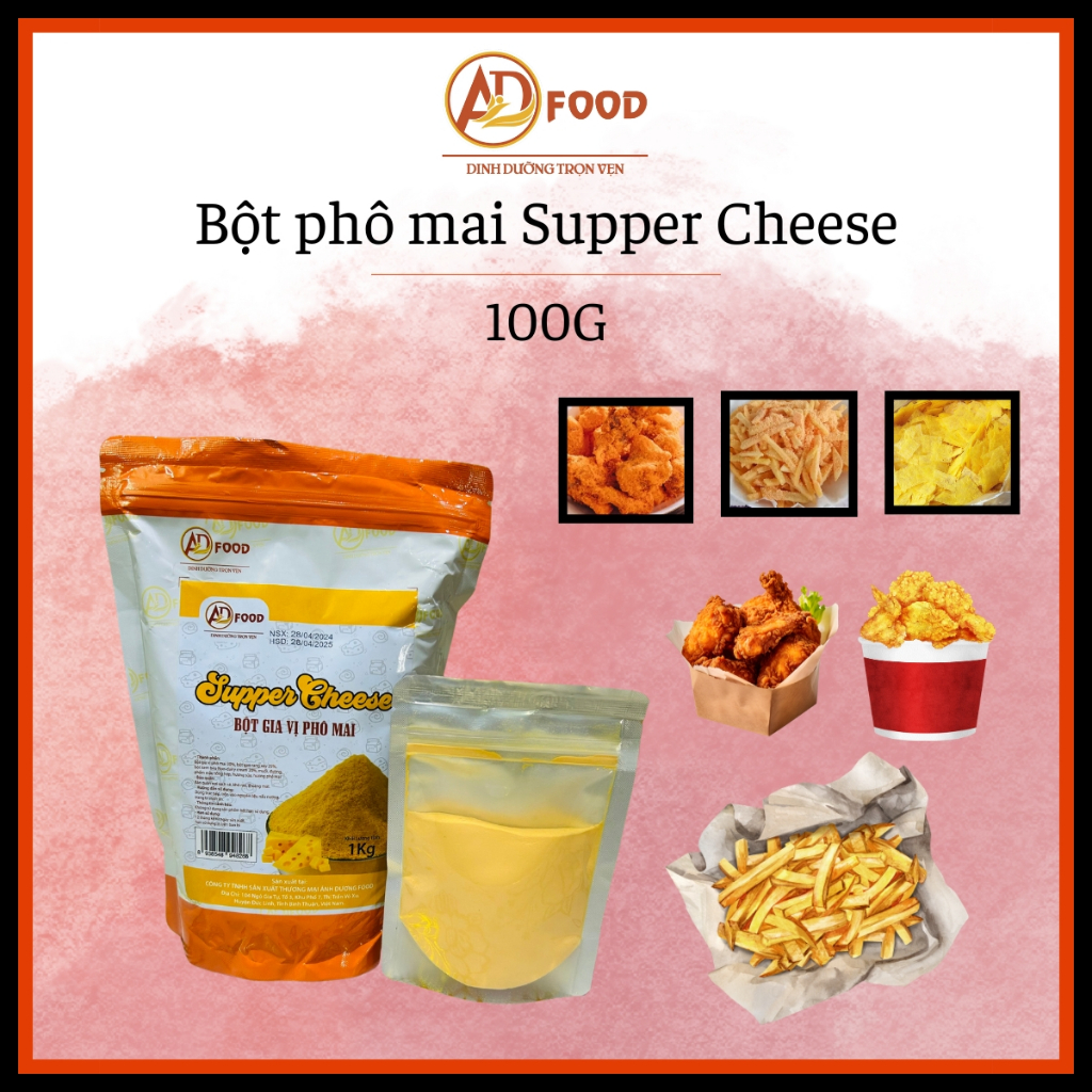 100G BỘT PHÔ MAI SUPPER CHEESE