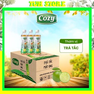 Thùng 24 Chai Trà Cozy Trái Cây-Trà Tắc Mật Ong-TUH
