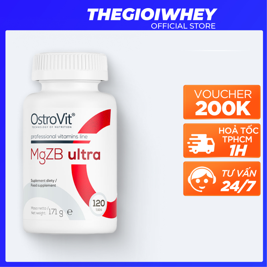 MGZB Ostrovit (90 viên), (120 viên) | Viên uống phục hồi cơ bắp và cải thiện giấc ngủ