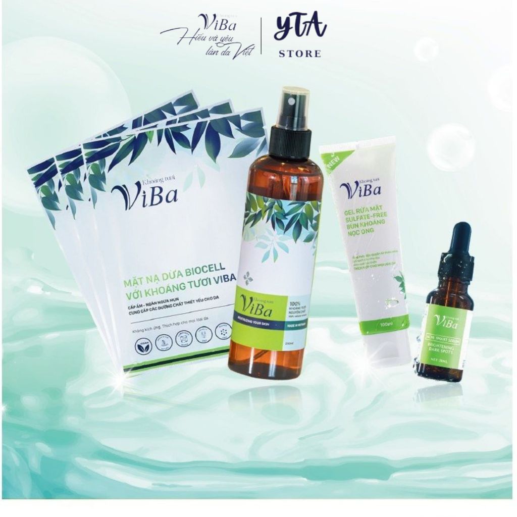 LIỆU TRÌNH CHUẨN SPA BYE BYE MỤN - KHOÁNG TƯƠI VIBA