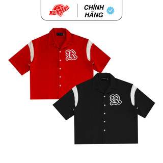 Áo Sơ Mi Nam Tay Ngắn Big Size RICHNESS GOTHIC BOXY SHIRT Form Bigsize, Oversize, Unisex Họa Tiết In Lụa Cao Cấp