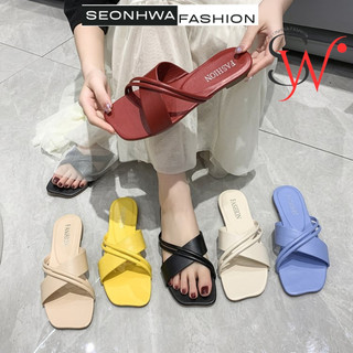 Dép sandal nữ quai chéo SEONHWA phong cách Hàn Quốc thời trang hè cho nữ G666
