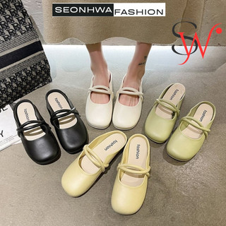 Dép Sục cao su mules thời trang SEONHWA Giày sục Dép bít mũi êm chân, dễ thương G8834