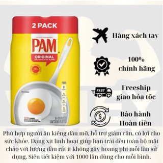 Dầu ăn kiêng Pam Original No-Stick Cooking Spray, 12 oz., Can, 2 ct.
