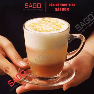 Bộ Tách Thủy Tinh Uống Trà 245ml | UNI.343 , Nhập khẩu Thái Lan