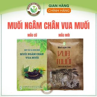 Muối ngâm chân Vua muối Htx Sinh dược hộp 550g, ngâm chân thảo dược ngủ ngon, giảm tê bì
