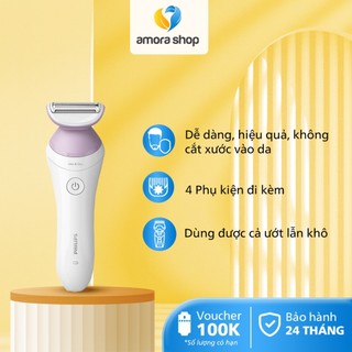 Máy làm sạch lông cho nữ philips brl136 /00, cạo nhẹ, tiếp xúc êm ái với làn da, bảo hành 24 tháng