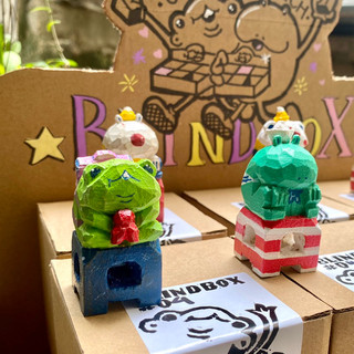 [Ở đây buôn Ếch] Blind Box - Ếch gỗ hộp mù