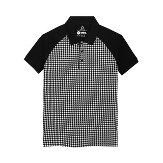 Áo Polo Cotton In Họa Tiết CF Đen, Vải Cotton Mềm Mịn, Thấm Hút Mồ Hôi - CEFFYLO