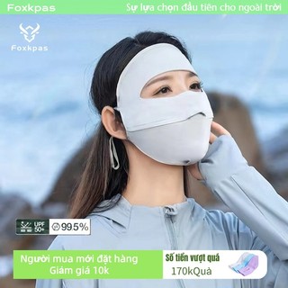 Foxkpas trang chống tia UV, khẩu trang chống nắng che trán UPF50+ unisex thời trang