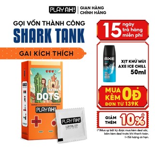 Bao Cao Su PlayAh Extra Dots Thêm Gai Hộp 10 52mm nhiều gai, nhiều gel tăng cực khoái