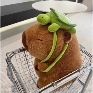 GẤU BÔNG CAPYBARA ĐEO BALO RÙA
