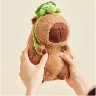 GẤU BÔNG CAPYBARA ĐEO BALO RÙA