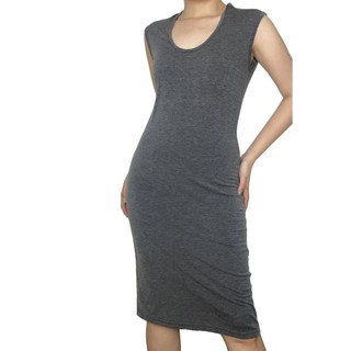 [2hand] Váy body cổ yếm cộc tay