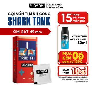 Bao Cao Su PlayAh True Fit Ôm Sát Hộp 10 size 49mm size nhỏ, chống tuột bao