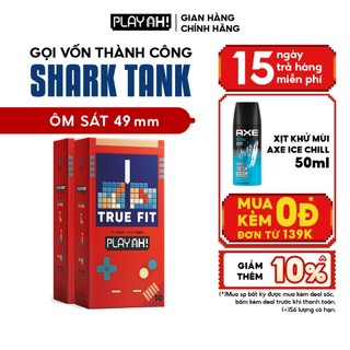 Combo 2 hộp/3 hộp Bao Cao Su PLAYAH True Fit Ôm Sát Hộp 10 Bao size 49mm