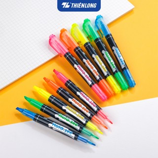 Combo 5/10/20 Bút dạ quang Thiên Long HL-03, bút highlight siêu đẹp, 2 đầu bút màu tươi sáng, dùng đánh dấu, take note